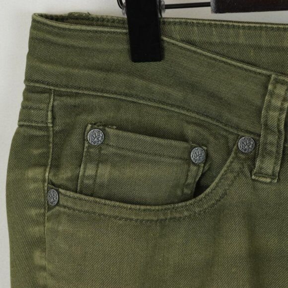 Prana Kayla Women's Size 4 Green Mid Rise Stretch Skinny Jeans - Picture 6 of 8